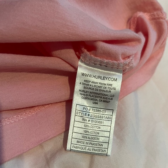 Hurley Summer Tee in Pink Size S - Picture 2 of 6